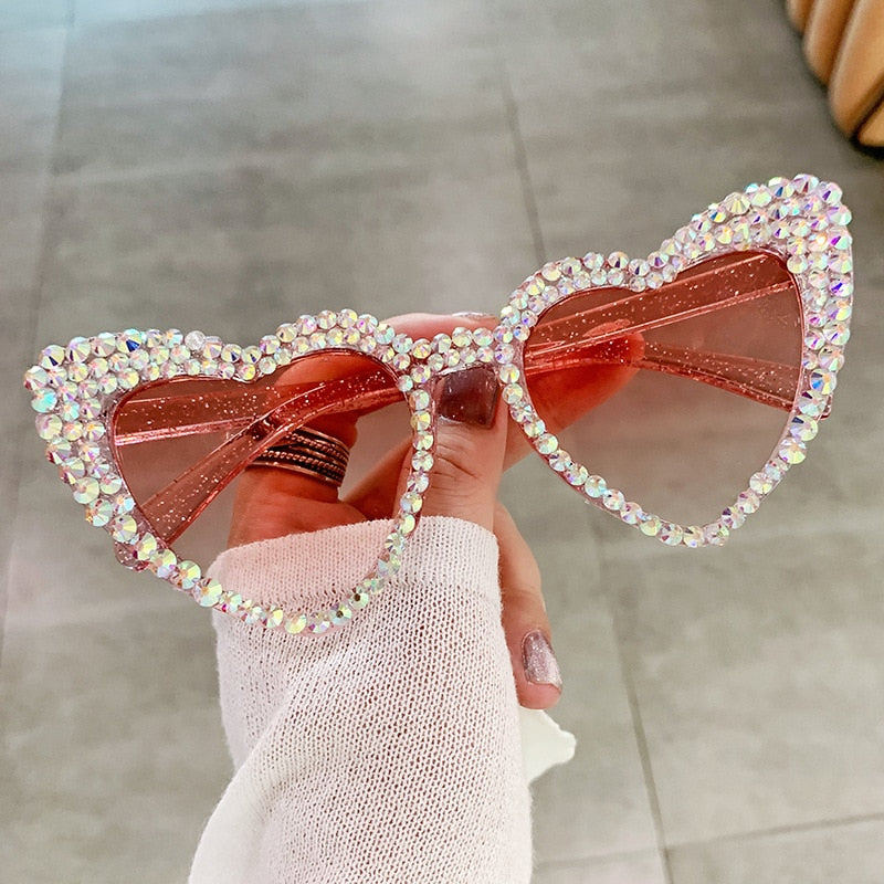 Cat Eye Heart Fashion Sunglasses